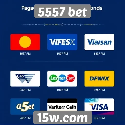 Principais métodos de pagamento disponíveis na 5557 bet